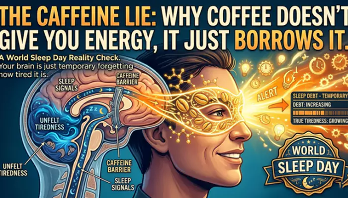 A World Sleep Day Reality Check : The Caffeine Lie - Why Coffee Doesn't Give You Energy, It Just Borrows It