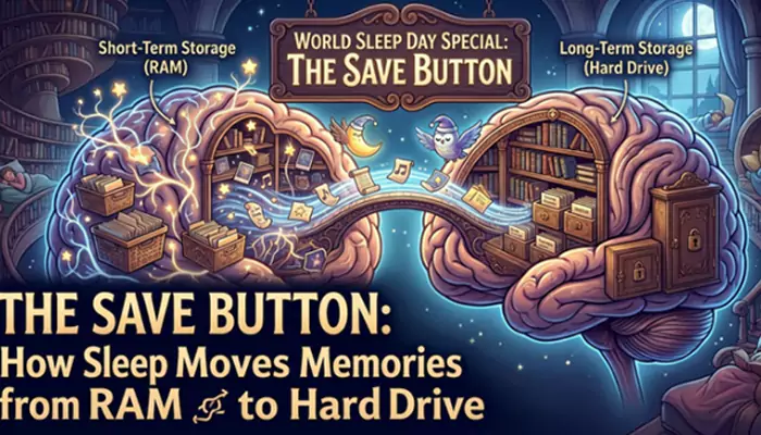 World Sleep Day Special: The Save Button - How Sleep Moves Memories from RAM to Hard Drive