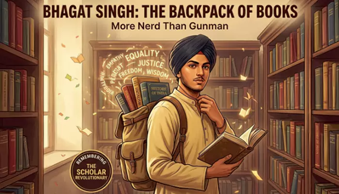 Remembering Bhagat Singh: The Backpack of Books - Why Bhagat Singh Was More 'Nerd' Than 'Gunman’