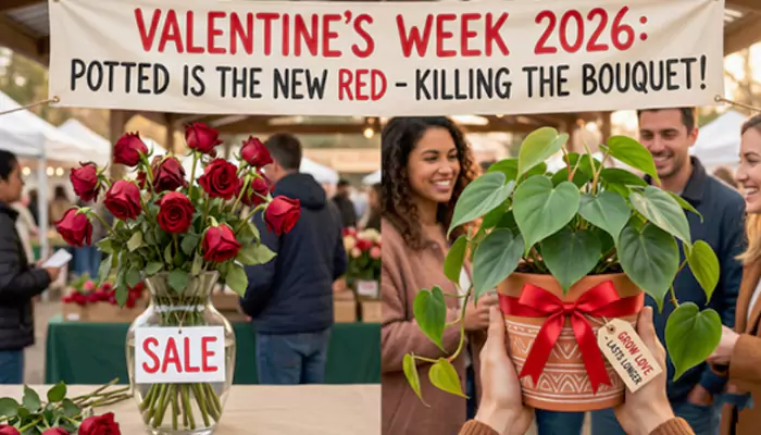 Valentine's Week: Why 'Potted' is the New Red: The 2026 Trend Killing the Bouquet Business