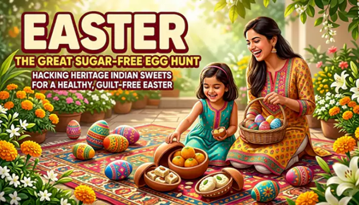 The Great Sugar-Free Egg Hunt: Hacking Heritage Indian Sweets for a Healthy, Happy Easter