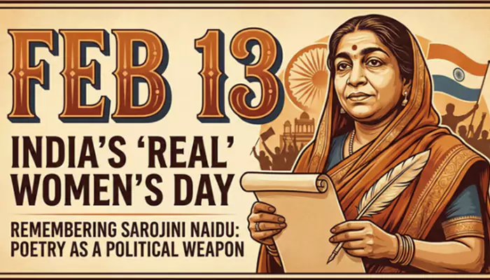 Remembering Sarojini Naidu on Her Birthday: Forget March 8th - Why February 13th is the 'Real' Women's Day for India