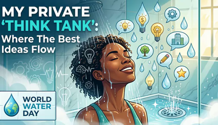 The Best Ideas Come in the Shower: Celebrating Your Private 'Think Tank' on World Water Day
