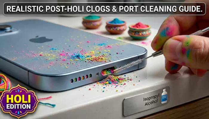 Your Phone is Colorful Too: How to Clean Fine Dust Out of Your Charging Port Tonight