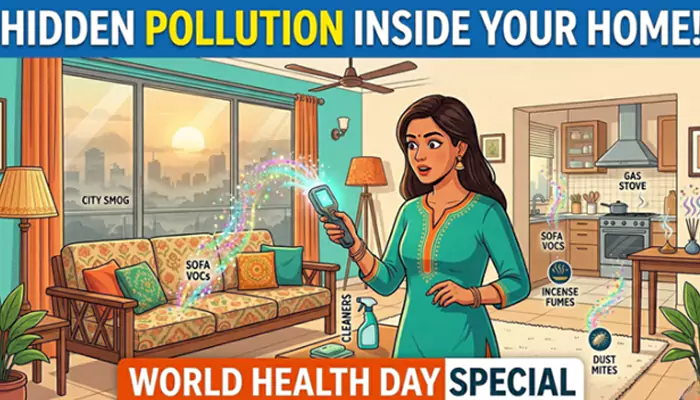 Beyond the City Smog: A World Health Day Exposé on the Hidden Pollution Inside Indian Homes