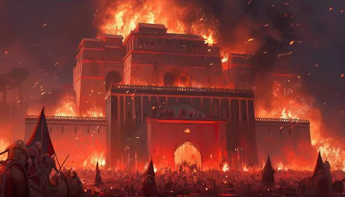 The Royal Inferno: When a King Set His Fort Ablaze