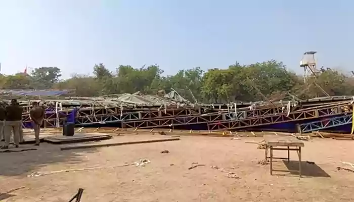 Temporary structure at Delhi's Jawaharlal Nehru Stadium collapses, over 8 people injured